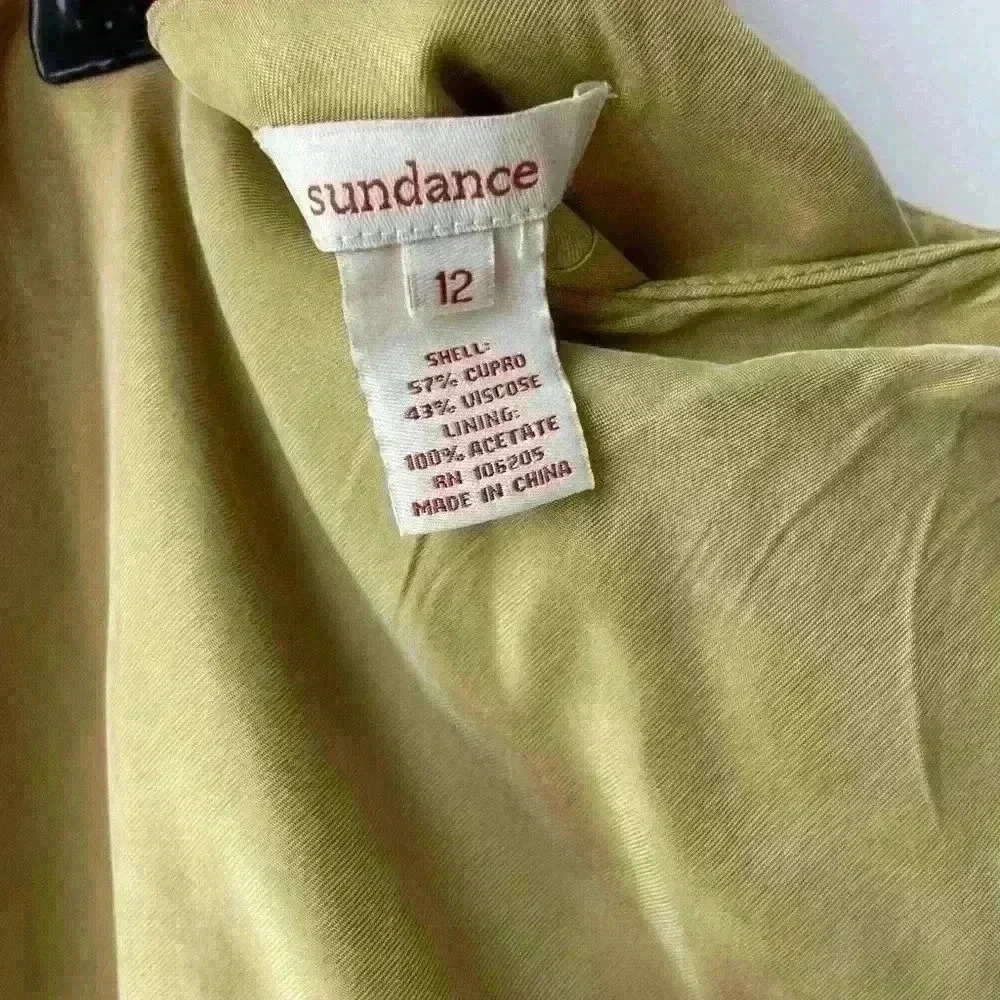 Sundance Serengeti Faux Wrap Skirt Mustard Yellow - Picture 3 of 5